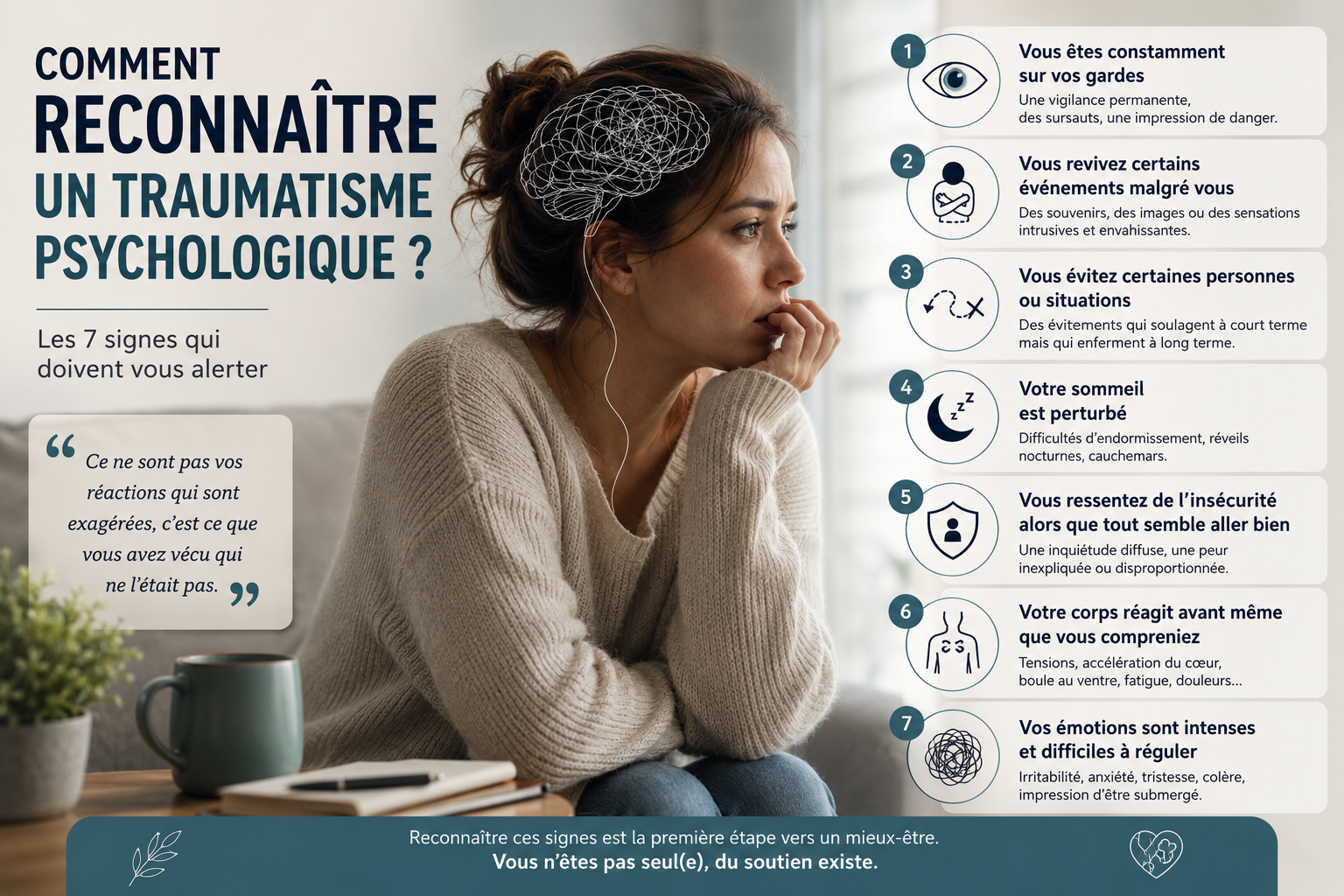 comment reconnaitre traumatisme psychologique 7 signes